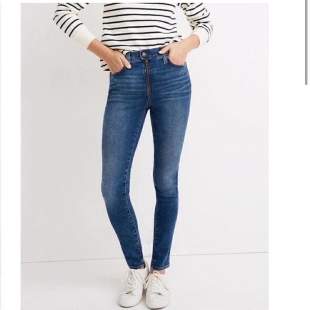 Madewell 10" High-Rise Roadtripper Jean in Ridgefield Zip Front Size 26 Petite